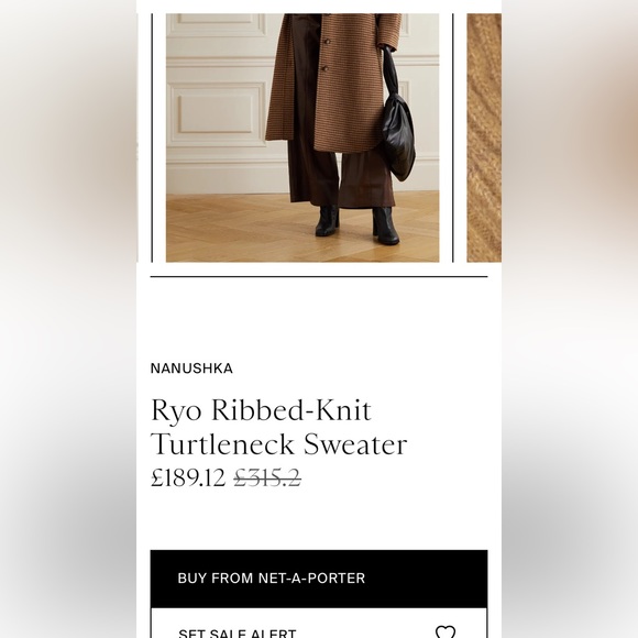 NANUSHKA size XS Ryo Ribbed-Knit Turtleneck Sweater - Picture 12 of 16